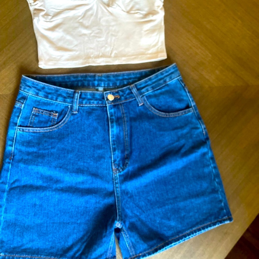 Classic Blue Denim Women's Shorts